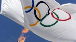 Flaga olimpijska. Fot. PAP/EPA