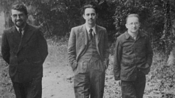 Od lewej: Henryk Zygalski, Jerzy Różycki i Marian Rejewski. Poznań lata 30. Fot. PAP/Reprodukcja