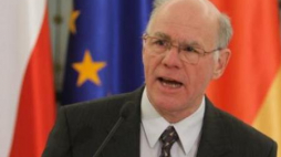 Szef niemieckiego Bundestagu Norbert Lammert podczas wizyty w Polsce w 2012 r. Fot. PAP/B. Zborowski