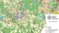 Mapa "Operacja Ostra Brama. Trasy rowerowe szlakami walk oddziałów Armii Krajowej o Wilno w lipcu 1944 r.". Źródło: IPN