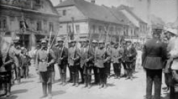 III powstanie śląskie, oddział powstańczy w Rybniku. Fot. NAC
