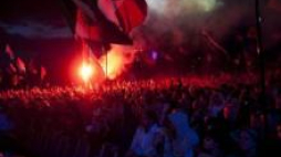 Publiczność podczas koncertu Metalliki na festiwalu Glastonbury w 2014 r. Fot. PAP/EPA