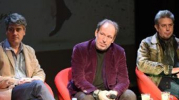 Dario Marianelli, Hans Zimmer i Elliot Goldenthal na Festiwalu Muzyki Filmowej w Krakowie. Fot. PAP/J. Bednarczyk