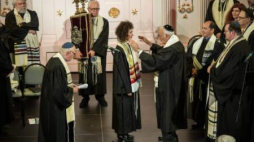 Uroczystości ordynacji rabinów i kantorów w Synagodze pod Białym Bocianem. Fot. PAP/M. Kulczyński