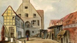 Szkicownik Oscara Kauscha - Dwór Mieszczański. Źródło: Książnica Kopernikańska