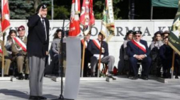 Prezes Światowego Związku Żołnierzy AK Leszek Żukowski. 75. rocznica Polskiego Państwa Podziemnego. Fot. PAP/T. Gzell