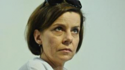 Agata Kulesza podczas konferencji prasowej poświęconej filmowi "IDA". Fot. PAP/M. Obara
