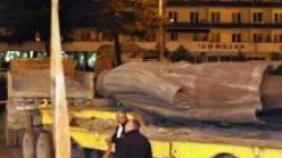 Zdemontowany pomnik Stalina w Gori. Fot. PAP/EPA