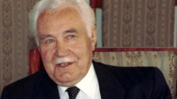 Prezydent Ryszard Kaczorowski. Fot. PAP/W. Stein
