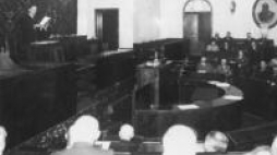 Sala posiedzeń Sejmu Śląskiego w Katowicach. Lata 30. XX w. Fot. NAC