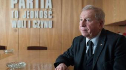 Jerzy Stuhr na planie filmu „Obywatel”. Fot. PAP/G. Michałowski