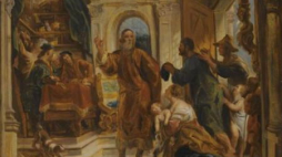 Obraz „Św. Iwo wspomaga biednych”. Fot. Katalog Aukcyjny Sotheby’s. Źródło: MKiDN