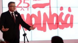 Prezydent Bronisław Komorowski podczas spotkania podsumowującego obchody 25-lecia wolności. Fot. PAP/J. Turczyk