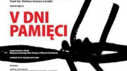Fragment plakatu V Dni Pamięci o Ofiarach Holokaustu