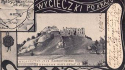 Kartka pocztowa „Wycieczki po kraju. Rabsztyn gub. Kielecka pow. Olkuski” z 1901 r. z kolekcji Marka Piotrowskiego