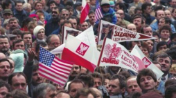 Chicago podczas wizyty prezydenta Lecha Wałęsy w USA. Marzec 1991 r. Fot. PAP/I. Radkiewicz