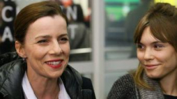 Odtwórczynie głównych ról w filmie "Ida", Agata Kulesza oraz Paulina Trzebuchowska. Fot. PAP/P. Supernak
