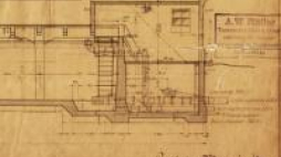 Fragment oryginalnej dokumentacji zbiornika Stara Dolina (1911r.). Źródło: UMG
