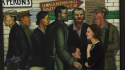 "Andrzej Wróblewski: Recto/Verso. 1948-1949/1956-1957" wystawaw w Muzeum Sztuki Nowoczesnej. Fot. PAP/R. Pietruszka
