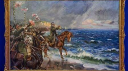 Obraz Wojciecha Kossaka "Zaślubiny Polski z morzem". Fot. PAP/J. Kamiński