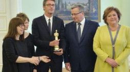 Spotkanie prezydenta Bronisława Komorowskiego z twórcami filmu "Ida". Fot. PAP/J. Turczyk
