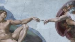 "Stworzenie Adama" Michała Anioła w Kaplicy Sykstyńskiej. Fot. PAP/EPA