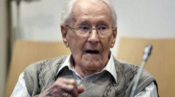 Oskar Groening, były esesman z niemieckiego obozu Auschwitz. Fot. PAP/EPA 