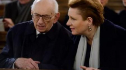 Władysław Bartoszewski i Małgorzata Omilanowska. Fot. PAP/J. Kaczmarczyk