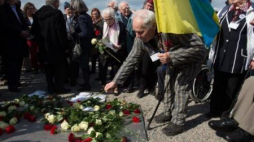 Uroczystości 70. rocznicy wyzwolenia dawnego niemieckiego obozu koncentracyjnego Buchenwald. Fot. PAP/EPA