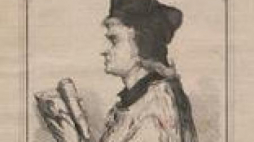 Jan Długosz w grafice Bronisława Puca. Źródło: BN Polona
