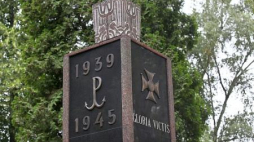 Pomnik Gloria Victis na Cmentarzu Wojskowym na Powązkach Fot.PAP/Rafał Guz