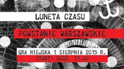 Plakat gry miejskiej "Luneta czasu"