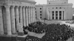 Uroczyste otwarcie Pałacu Kultury i Nauki 22 lipca 1955 r. Fot. PAP/J. Baranowski
