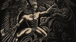 W. Skoczylas, „Walka z niedźwiedziem”, 1923, Muzeum ASP w Warszawie