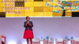 Minister edukacji Joanna Kluzik-Rostkowska podczas otwarcia III Kongresu Polskiej Edukacji. Fot. PAP/A. Grygiel