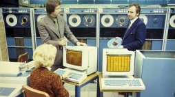 Polski komputer trzeciej generacji Odra 1305 produkcji Elwro Fot.PAP/Jan Morek