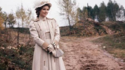 Jadwiga Barańska na planie filmu „Noce i dnie”. 1974 r. Fot. PAP/I. Radkiewicz
