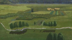 Obraz Mikalojusa Konstantinasa Ciurlionisa "Rajgród. II" z tryptyku. 1907. Źródło: Muzeum w Kownie