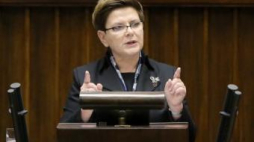 Premier Beata Szydło podczas wygłaszania expose. Fot. PAP/P. Supernak