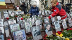 Obchody 2. rocznicy rewolucji w Kijowie. Fot. PAP/EPA