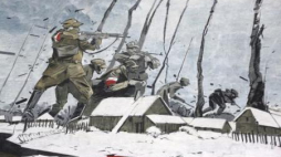 Fragment muralu na warszawskim Ursynowie upamiętniającego Żołnierzy Wyklętych. Fot. PAP/T. Gzell