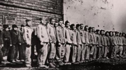 Apel w obozie dla polskich dzieci w Łodzi. Fot. Archiwum Państwowe w Łodzi