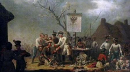 „Rzeź galicyjska” Jana Nepomucena Lewickiego. Źródło: Wikimedia Commons