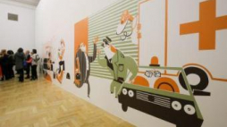 Wystawa „Tu czy tam?” w Narodowej Galerii Sztuki Zachęta w Warszawie. Fot. PAP/P. Supernak