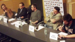 „Polskie obozy koncentracyjne” – histeria czy problem? Debata z cyklu Warszawa Dwóch Powstań. Fot. M. Szukała