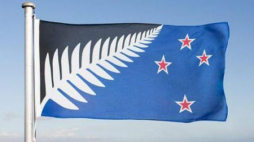 Wzór nowej flagi Nowej Zelandii. Fot. PAP/EPA