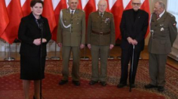Premier Beata Szydło podczas spotkania z Żołnierzami Wyklętymi. Warszawa, 01.03.2016. Fot. PAP/R. Pietruszka