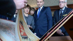 Prezydent RP Andrzej Duda podczas wizyty w Bibliotece Kongresu USA w Waszyngtonie. Fot. PAP/J. Turczyk 