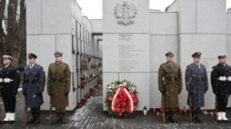 Panteonem - Mauzoleum Wyklętych-Niezłomnych na Łączce na Wojskowych Powązkach w Warszawie. Fot. PAP/R. Guz