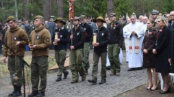 76. rocznica zbrodni katyńskiej w Kompleksie Memorialnym Katyń. Fot. PAP/R. Pietruszka